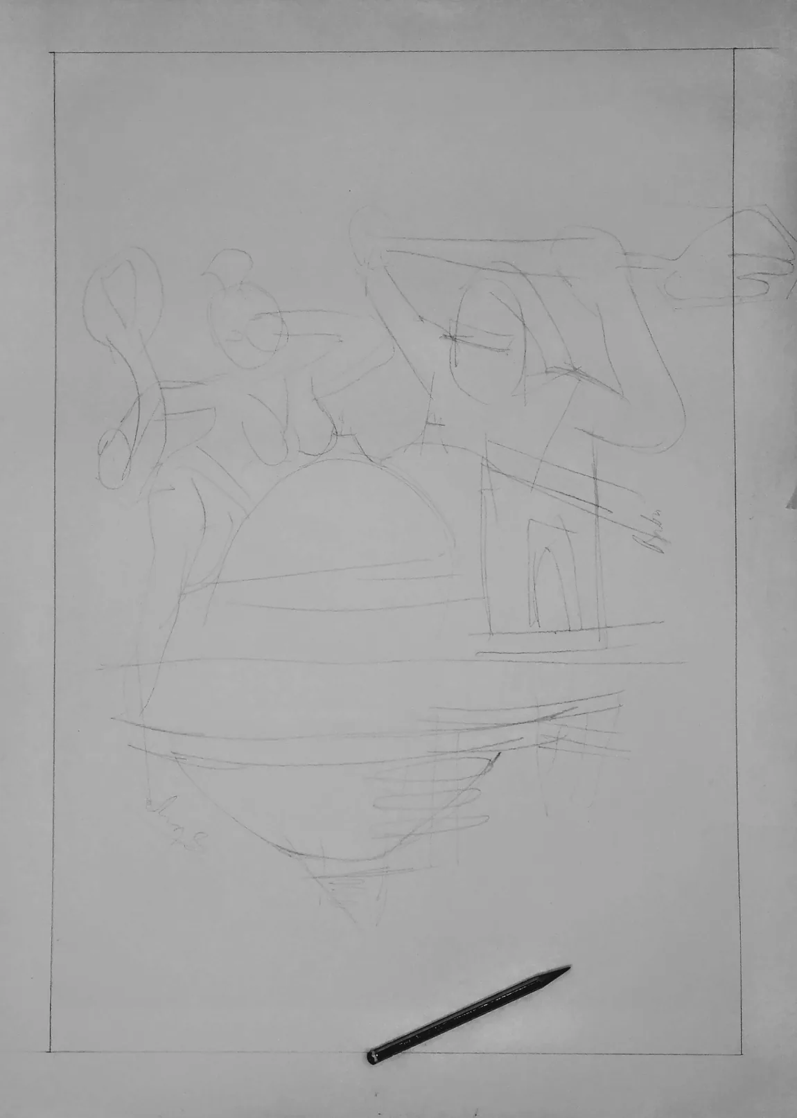 First pencil layout for Ayodhya