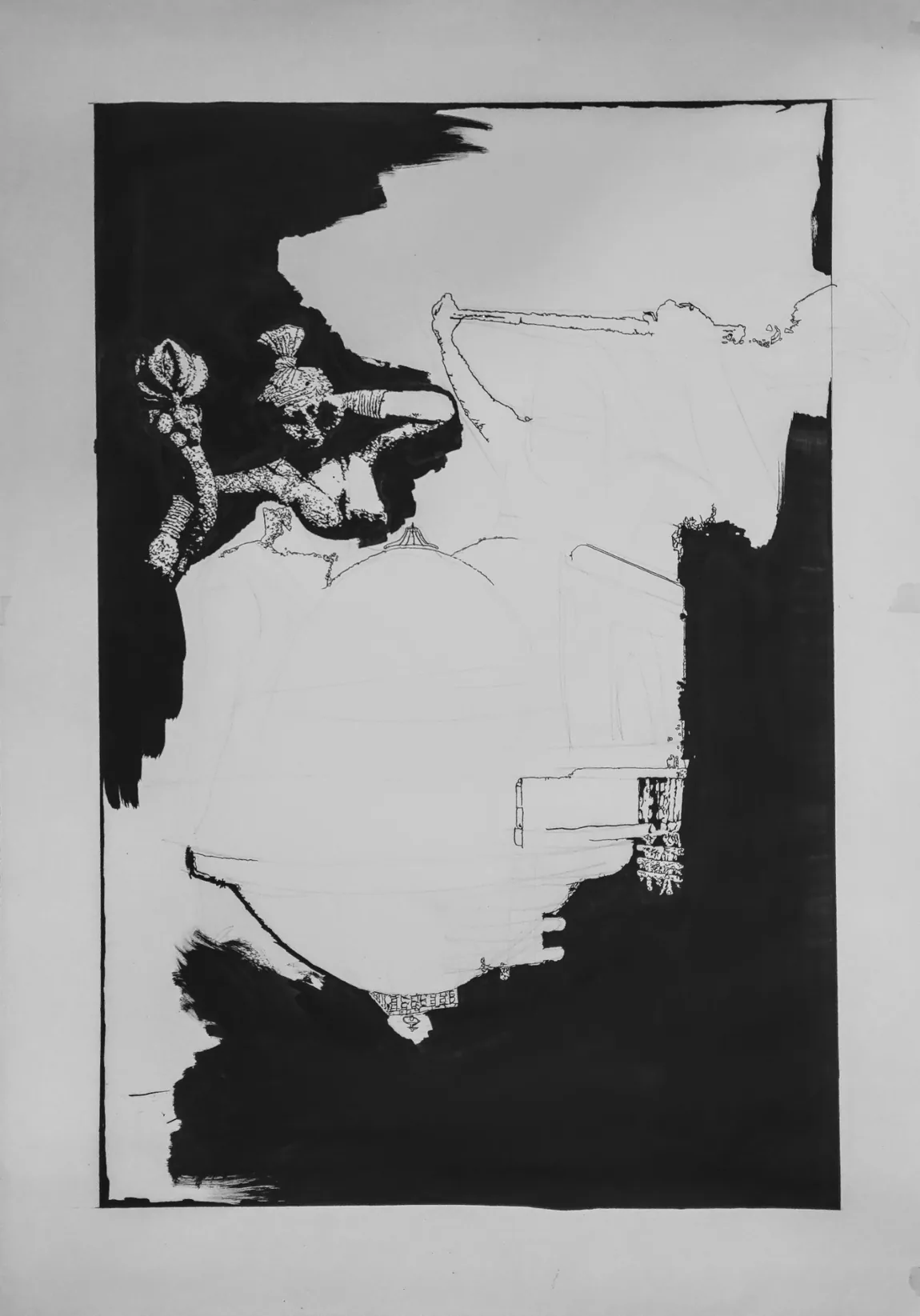 Yakshi emerging during the drawing of Ayodhya