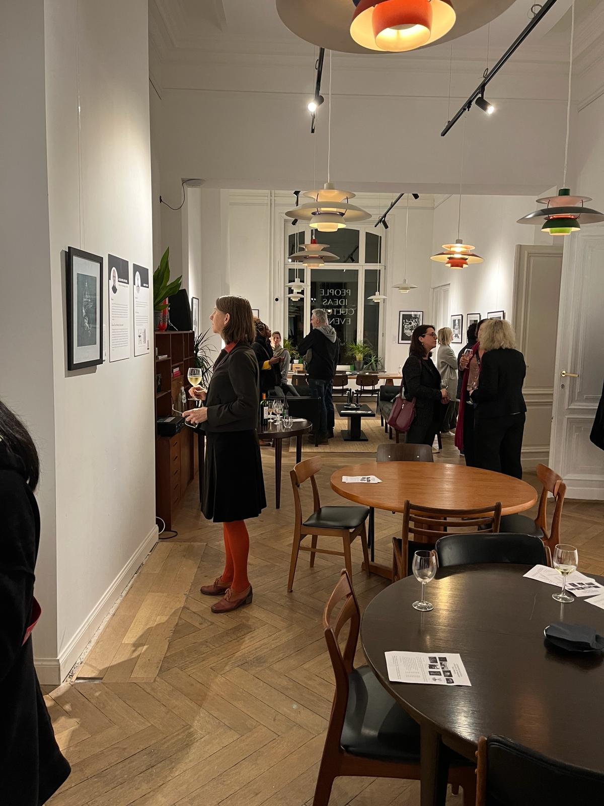 Visitors viewing Cities of Lost Memory at Full Circle