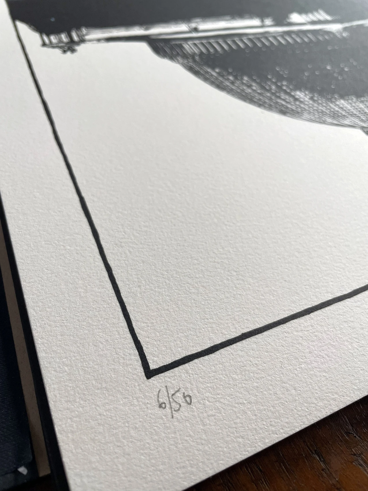Detail of lithographic material