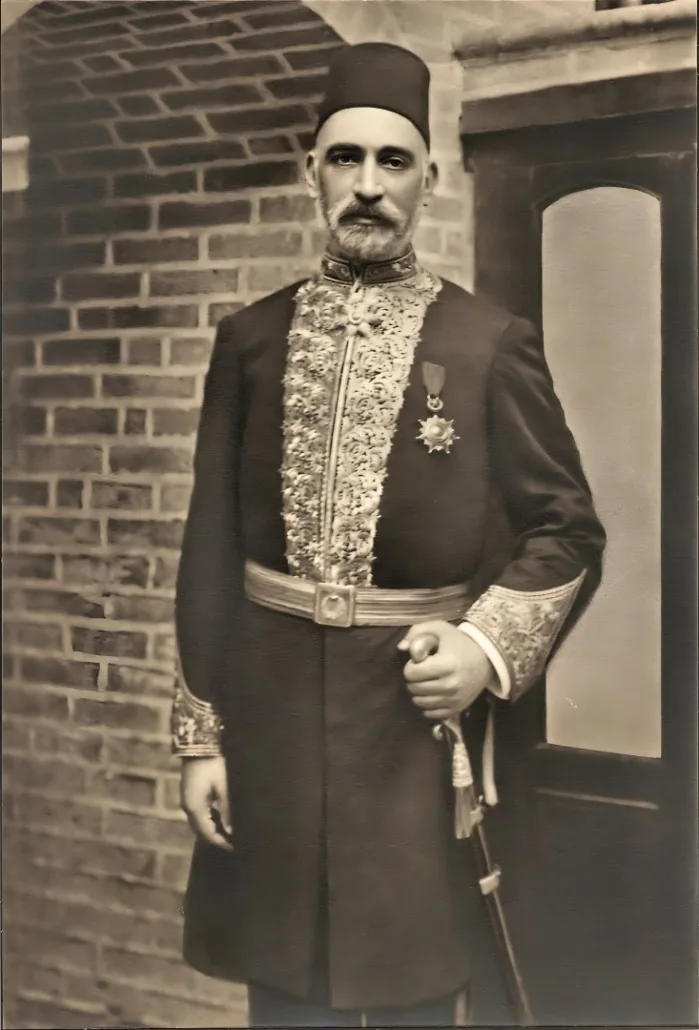 Sir Sassoon Eskell in state uniform